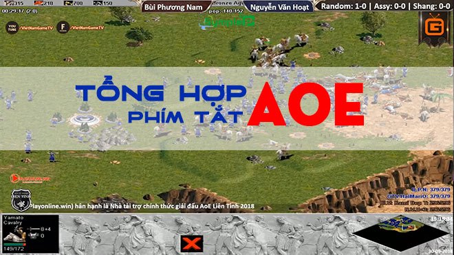 Tất Tần Tật Về Phím Tắt Trong Game Đế Chế AOE, Đầy Đủ Và Chi Tiết