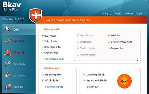 Download Bkav Home – Phần Mềm Diệt Virus Miễn Phí Tốt Nhất 2018
