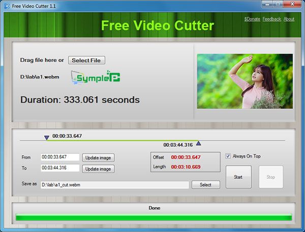 Download Free Video Cutter – Phần Mềm Cắt Video, Clip Tốt Nhất 2018