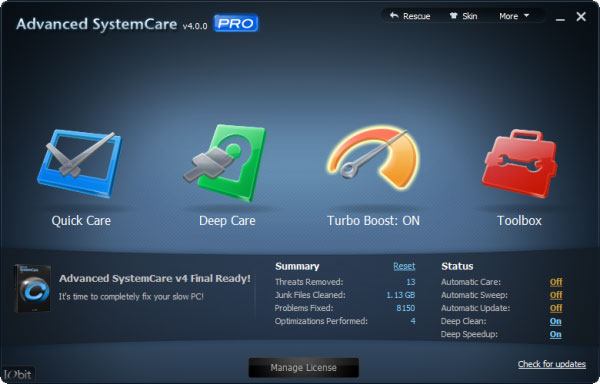 Download Advanced SystemCare Pro - Tối Ưu, Tăng Tốc Máy Tính Số 1