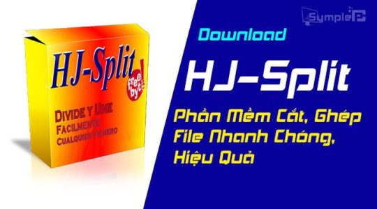 Download HJSplit - Phần Mềm Cắt, Ghép File Nhanh Chóng, Hiệu Quả