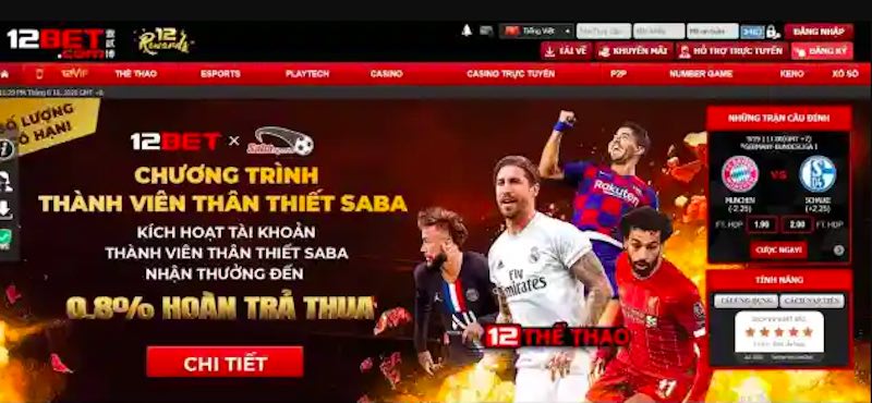 12bet – Trang cá cược uy tín mới