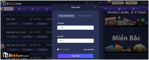 Hướng dẫn cách đăng nhập nhà cái trực tuyến S666 1